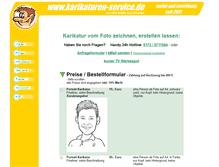 Tablet Screenshot of karikaturen-service.de